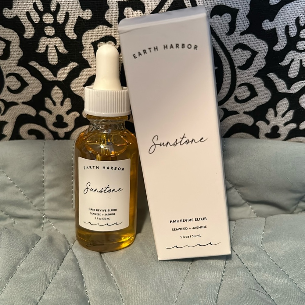 Earth Harbor, Sunstone Hair Revive Elixir, Seaweed + Jasmine, 30ml, cruelty-free